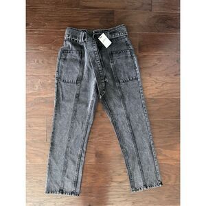 Forever 21 Black Belted Jeans size 25